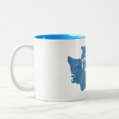 Rainier Washington Wood Grain Zweifarbige Tasse (Links)