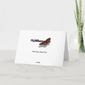 Rainier zwischen Lila Phlox-Blume Karte (Rückseite)