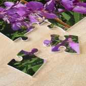 Rainier zwischen Lila Phlox-Blume Puzzle (Seite)