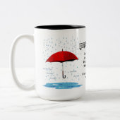 Raining Alternative Fakten 15 oz Zwei-Tonen-Tasse Zweifarbige Tasse (Links)