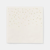 Raining Gold Hearts Paper Napkins Set von 50+ Serviette (Vorderseite)