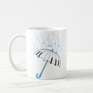 Raining Notes Piano Player Gift Shirt Keyboard Mus Kaffeetasse