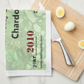 Rainshadow-Weinberg-Chardonnay-Geschirrtuch Handtuch (Viertel Falte)