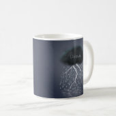 Rainstorm & Lightning Gotische Fantasie Custom Wor Kaffeetasse (VorderseiteRechts)