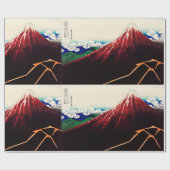 Rainsturm unter dem Gipfel von Katsushika Hokusai Geschenkpapier (Flach)