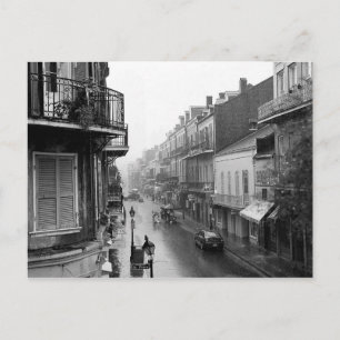 RainSwept Royal Street New Orleans Postcard Postkarte