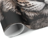 Rainthambourde wilde männliche Tigerin Fine Art Bi Geschenkpapier (Rolleneckpunkt)