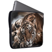 Rainthambourde wilde männliche Tigerin Fine Art Bi Laptopschutzhülle (Vorne Rechts)