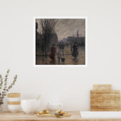 Rainy Abend on Hennepin Avenue, c.1902 Poster (Küche)