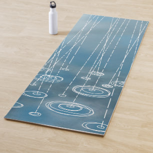 Rainy Blue Weather Yogamatte