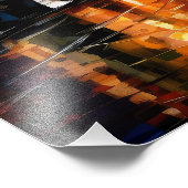 Rainy City Impressionismus Fotodruck (Ecke)