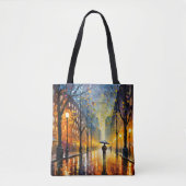 Rainy City Impressionismus Tasche (Vorderseite)