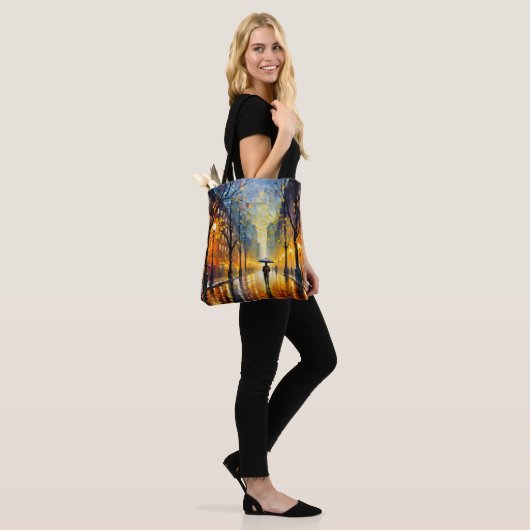 Rainy City Impressionismus Tasche (Am Model)