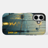 Rainy City Night Reflections Case-Mate iPhone Hülle (Rückseite (Horizontal))