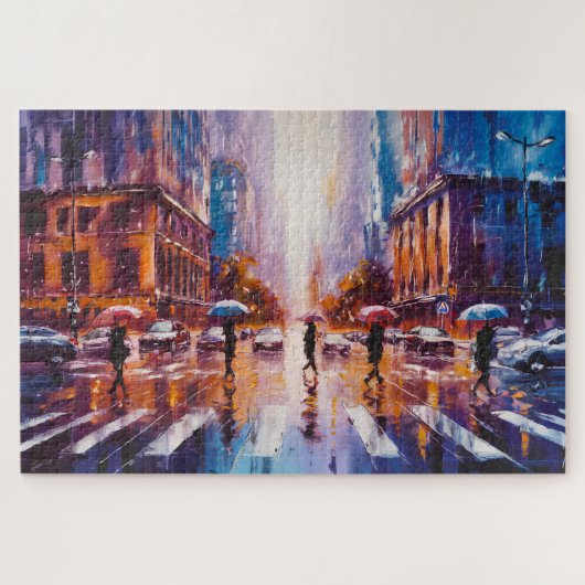 Rainy City Puzzle, 16 Zoll x 20 Zoll, 520 Stück Puzzle (Horizontal)