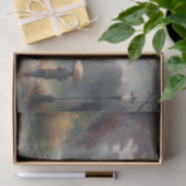 Rainy City Walk Central Park Decoupage Seidenpapier (Geschenk)