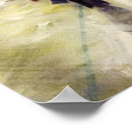 Rainy Cityscape - Poster (Ecke)