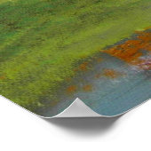 RAINY DAKISSING COUPLE TRAM UMBRELLA POSTER (Ecke)