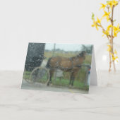 Rainy Day Amish Karte (Gelbe Blume)