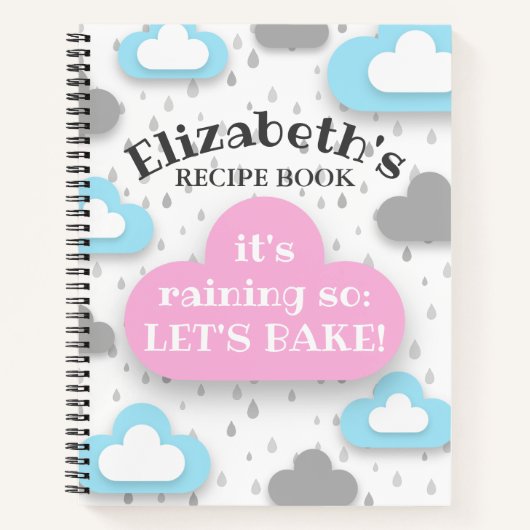 Rainy Day Baking Notizblock (Vorderseite)