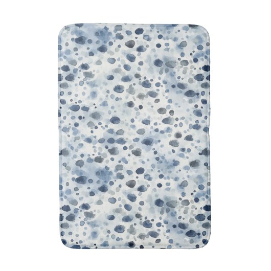 Rainy Day Blue Badematte (Vorderseite Vertikal)