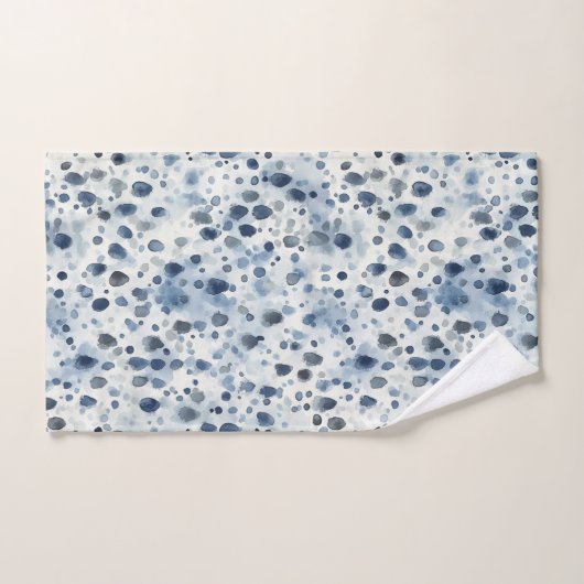 Rainy Day Blue Badhandtuch Set (Handtuch)