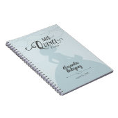 Rainy Day Blue Charro Silhouette Notizblock (Rechte Seite)