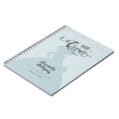 Rainy Day Blue Charro Silhouette Notizblock (Linke Seite)