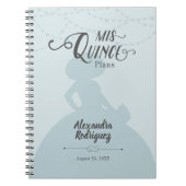 Rainy Day Blue Charro Silhouette Notizblock (Vorderseite)