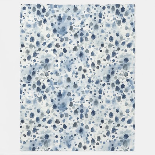 Rainy Day Blue Fleecedecke (Vorderseite)