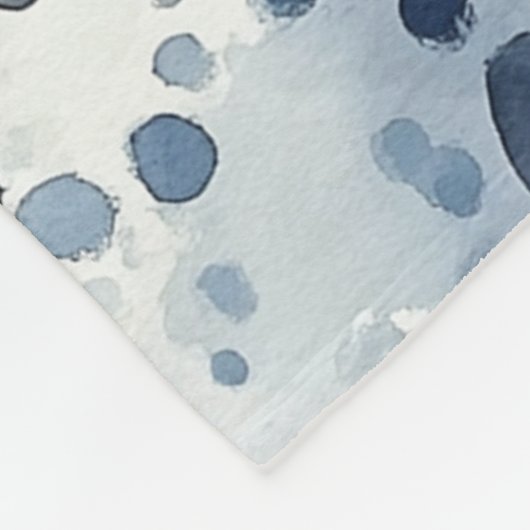 Rainy Day Blue Fleecedecke (Ecke)