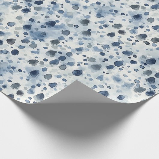 Rainy Day Blue Geschenkpapier (Ecke)