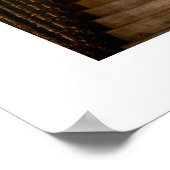 Rainy Day Blue & Gold Foto Quinceanera Poster (Ecke)