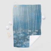 Rainy Day Blue Golfhandtuch (Insitu)