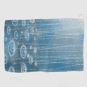 Rainy Day Blue Golfhandtuch (Horizontal)