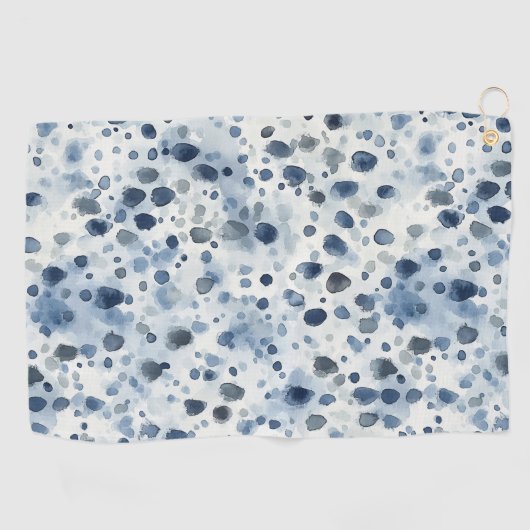 Rainy Day Blue Golfhandtuch (Horizontal)