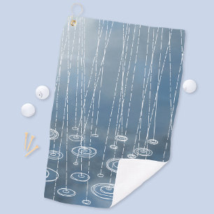 Rainy Day Blue Golfhandtuch