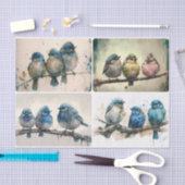 Rainy Day Blues Seidenpapier (Handwerk)