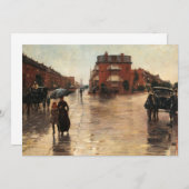 Rainy Day, Boston, Childe Hassam Dankeskarte (Vorne/Hinten)