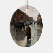 Rainy Day, Boston, Frederick Childe Hassam Keramik Ornament (Rechts)