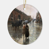 Rainy Day, Boston, Frederick Childe Hassam Keramik Ornament (Links)