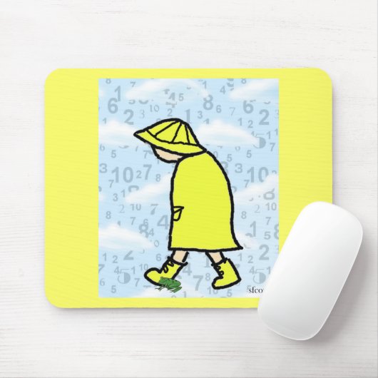 Rainy Day Boy Mousepad (Mit Mouse)