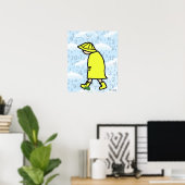 Rainy Day Boy Print Poster (Heimbüro)