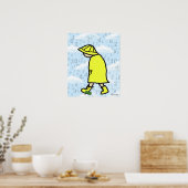 Rainy Day Boy Print Poster (Küche)