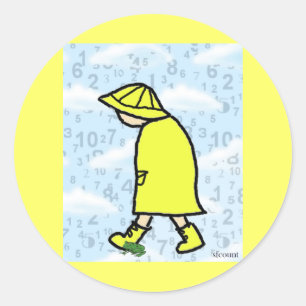 Rainy Day Boy Sticker