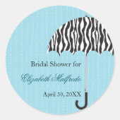 Rainy Day Brautparty Sticker (Vorderseite)