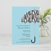 Rainy Day Bridal Dusche Einladung (Stehend Vorderseite)