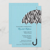 Rainy Day Bridal Dusche Einladung (Vorne/Hinten)