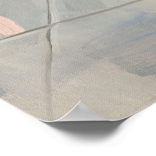 Rainy Day Button-Up Girl Poster (Ecke)