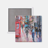 Rainy Day Carnaby Street Magnet (Vorderseite/Rückseite)